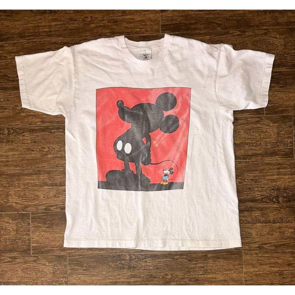 Vintage Rare 90s Mickey & Co. "Big Shadow" Graphic Tee - XL
